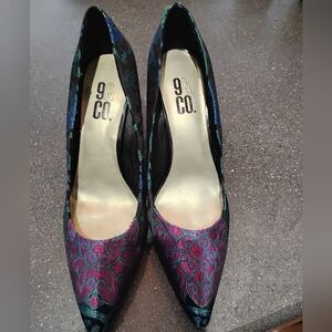9 & Co. Women's Vibrant Patterned Heels